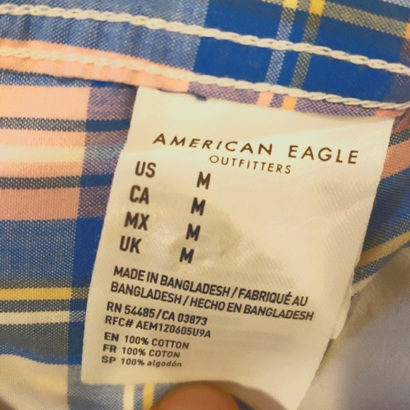 AE Oxford Button-Up Shirt - Picture 8 of 11